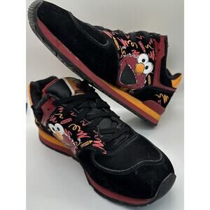 Women’s Size 6 New Balance 574 Sesame Street Elmo Black And Red Low Top Shoes